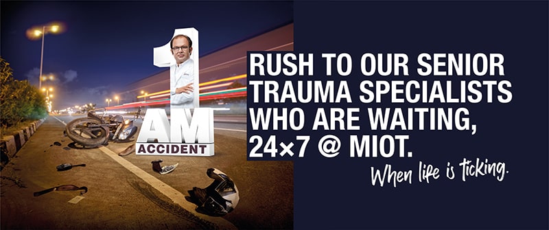 MIOT Level 1 Polytrauma Emergency Centre in Chennai providing 24x7 trauma and accident care