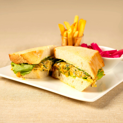 Roasted Zucchini, Bell Pepper Soaked in Olive Oil and Herbs with Pesto