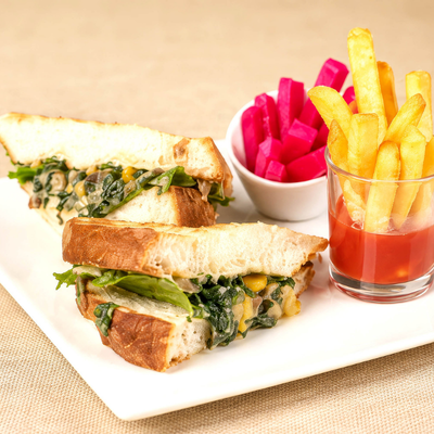 Spinach Mushroom & Corn